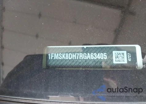 2024 Ford Explorer Xlt из США, поврежденный, VIN 1FMSK8DH7RGA63405